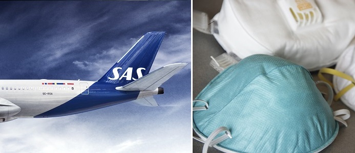 SAS inför krav på munskydd