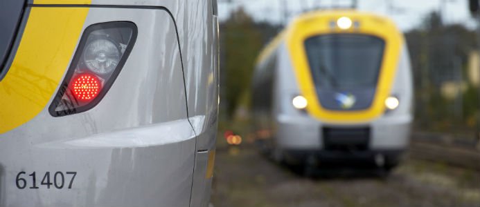 Persontågens punktlighet för 2020 blev 93,5 procent