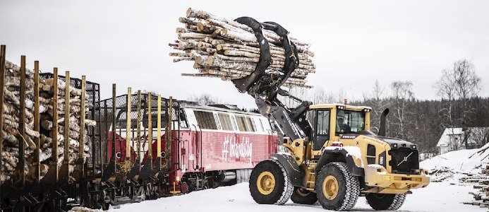 Norra Skog satsar på tågtransporter för rundvirke