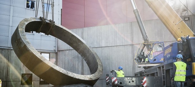 Förberedelser inför byte på bärring. LKAB är en gruv- och mineralkoncern som bryter och förädlar Norrbottens järnmalm för den globala stålmarknaden. Bildkälla: LKAB