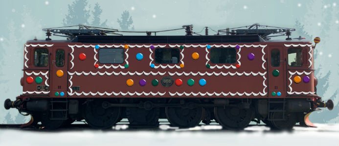 Pepparkakståget går från Uppsala till Gävle