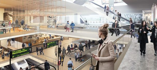 Fyra arkitektförslag på centralstationsområdet i Göteborg