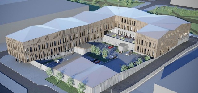 Bygget av Kirunas nya polishus är igång