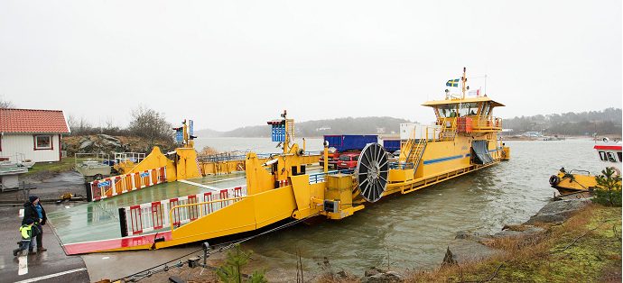 Trafikstart för eldrivna linfärjan i Göteborg