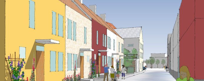 Lomma centrum börjar ta form