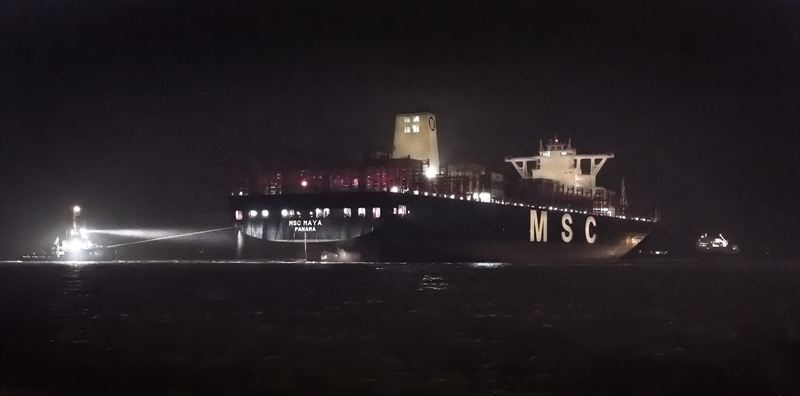 Världens största fartyg i Göteborg