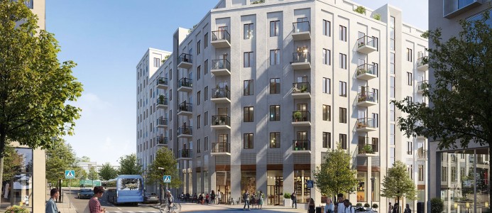 Nya bostäder i centrala Nacka, Stockholm