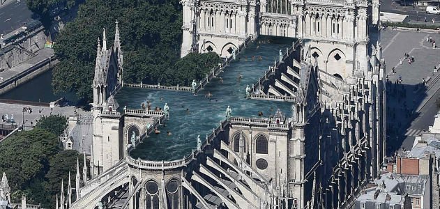 Svensk arkitektbyrå: Gör Notre-Dame till pool
