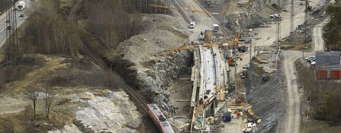 Ostkustbanan får 23 km nytt spår