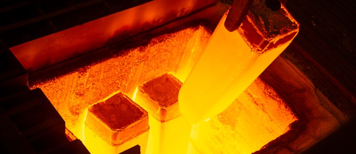 Först i världen att värma stål med vätgas