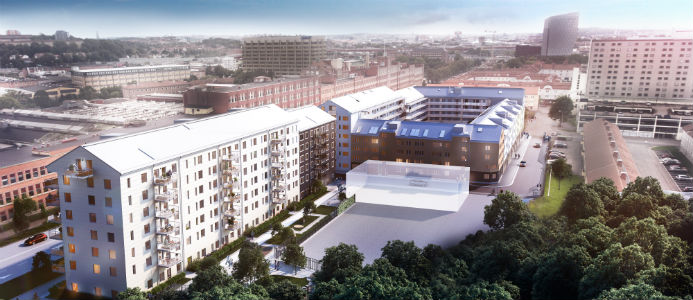 Kvarteret Makrillen byggs i anrika Gamlestaden