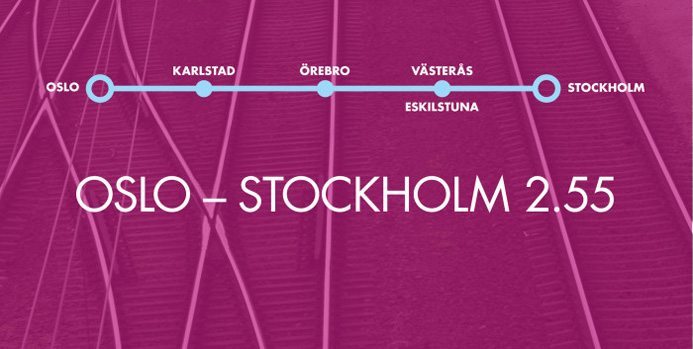 Ny strategi för snabbtåg Oslo-Stockholm