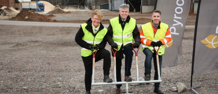 Sveriges första pyrolysoljeanläggning för biodrivmedel