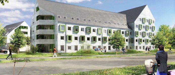 360 studentbostäder, skola och förskola