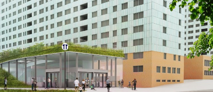 Grönt ljus för gul t-bana