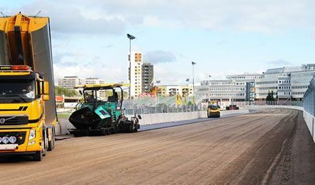 Peab förvandlar Solvalla till racingbana