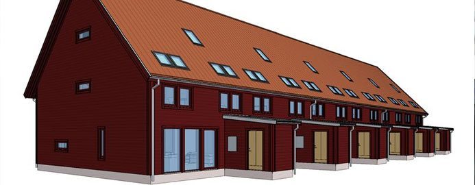 Bygger radhusidyll intill golfklubb