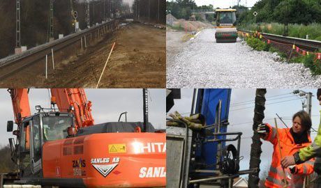 Stationsarbeten i Skåne och Småland