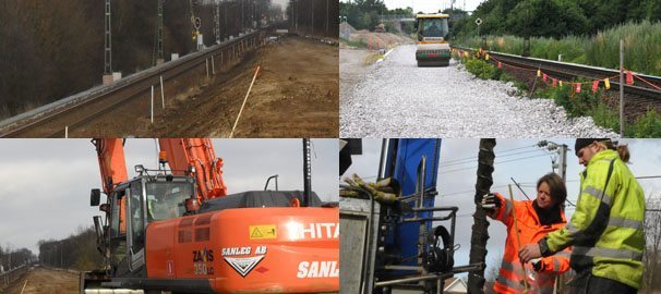Stationsarbeten i Skåne och Småland