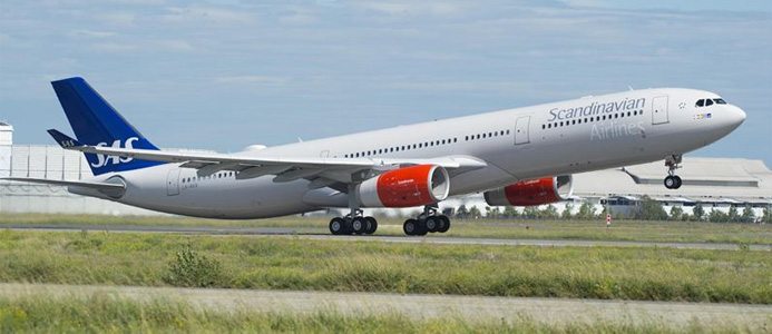 SAS nya kärra i luften