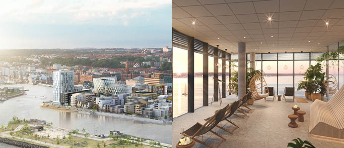 Gamla fiskenät blir mattor på nya Scandic-hotellet