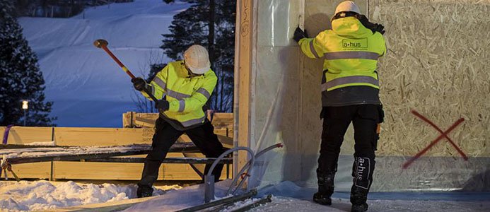 Här byggs soldriven villa