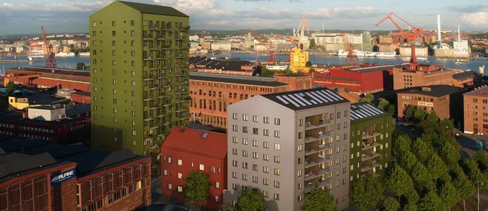 Skanska bygger i Lindholmshamnen