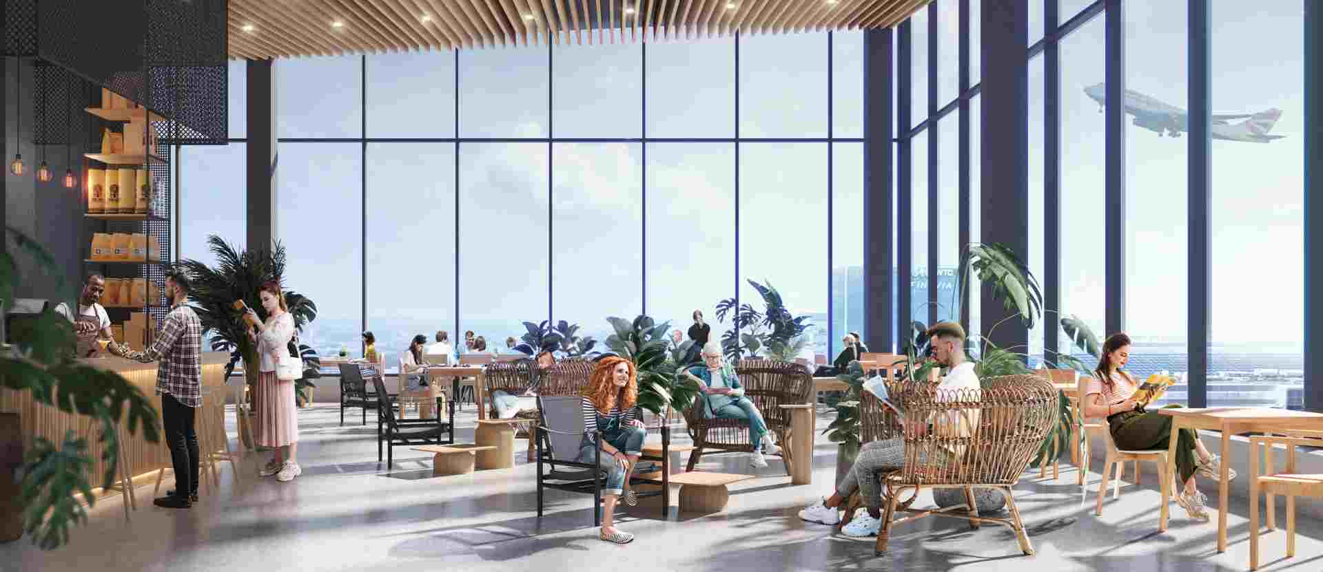 Skanska bygger nytt hotell vid Helsingfors flygplats. Bild: SARC Architects