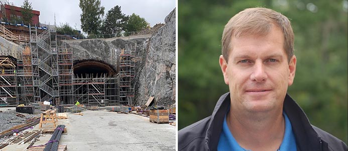 Arbetet rör sig vidare vid Trafikplats Vinsta