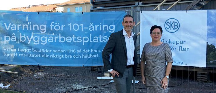 Finanschef Joakim Wernersson och vd Eva Nordström, SKB