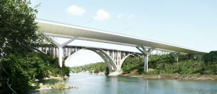 Sprängning gick fel – bro helt avstängd