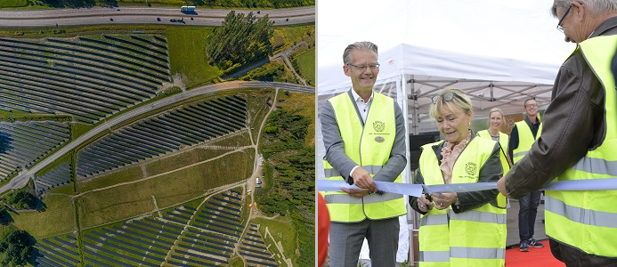 Nu är Sveriges största solcellspark igång
