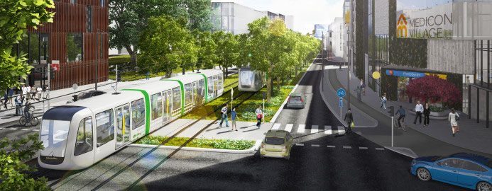 Sju städer planerar spårvagnslinjer