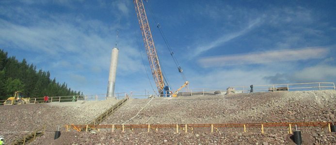 Specialbetong räddade Spjutmo Kraftstation