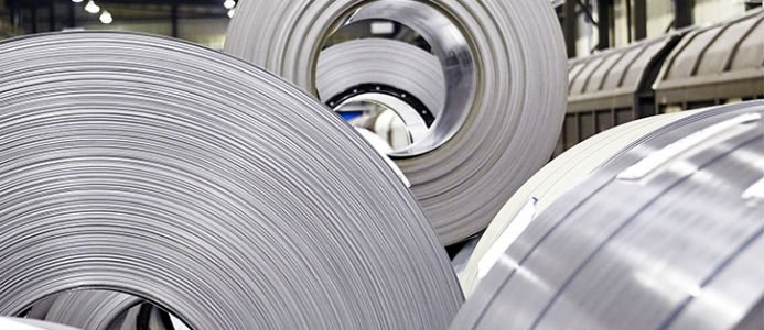 Ökad stålproduktion i april