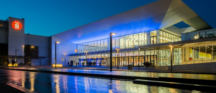 Stockholmsmässan i Älvsjö blir ett tillfälligt paketombud.