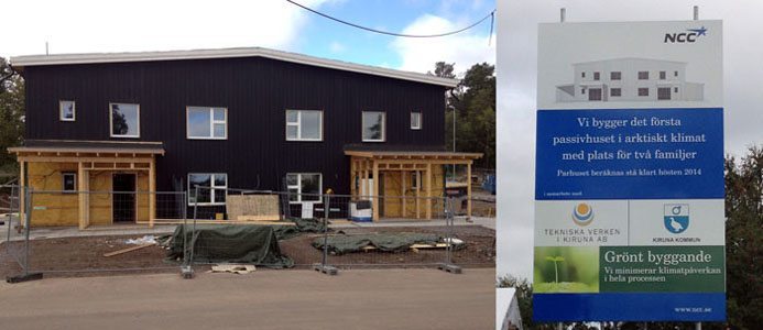 Sveriges nordligaste passivhus i Kiruna