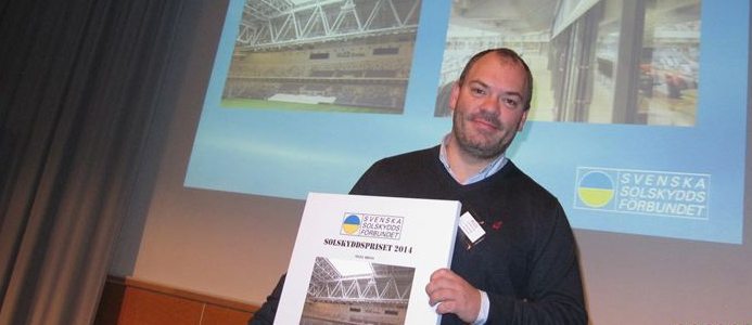 Tele2 Arenas solskydd prisat