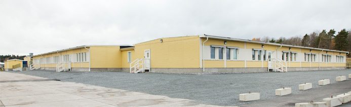 Temporent bygger upp Barkarbystadens första skola