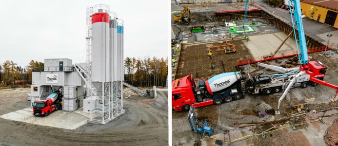 Öppnar ny betongfabrik i Västerås