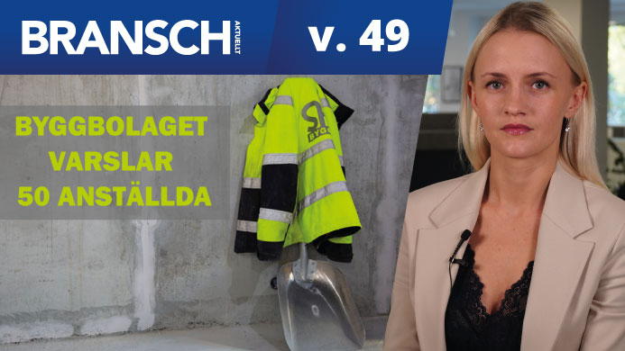 TV: Byggbolaget varslar 50 anställda