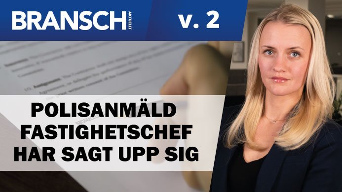 TV: Polisanmäld fastighetschef har sagt upp sig