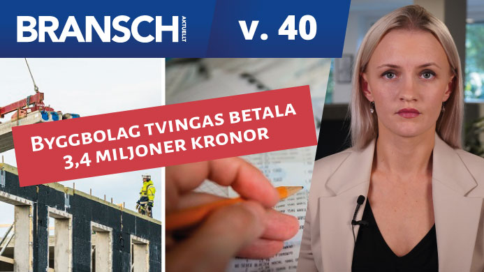 Nyhetssvepet från Branschaktuellt vecka 40