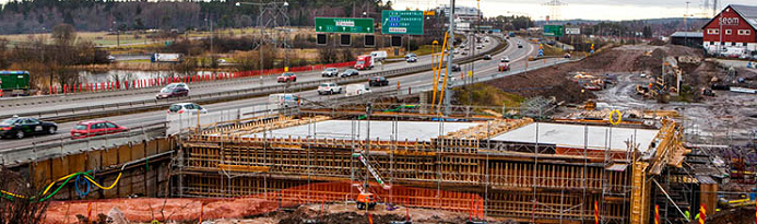 NCC stoppar arbetet med Förbifarten vid Häggvik