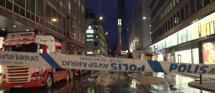 Rasrisk för massiv kran i centrala Stockholm
