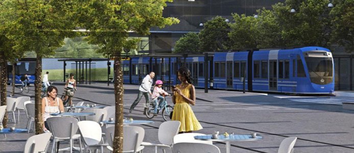 Första etappen av Tvärbanans Kistagren är klar