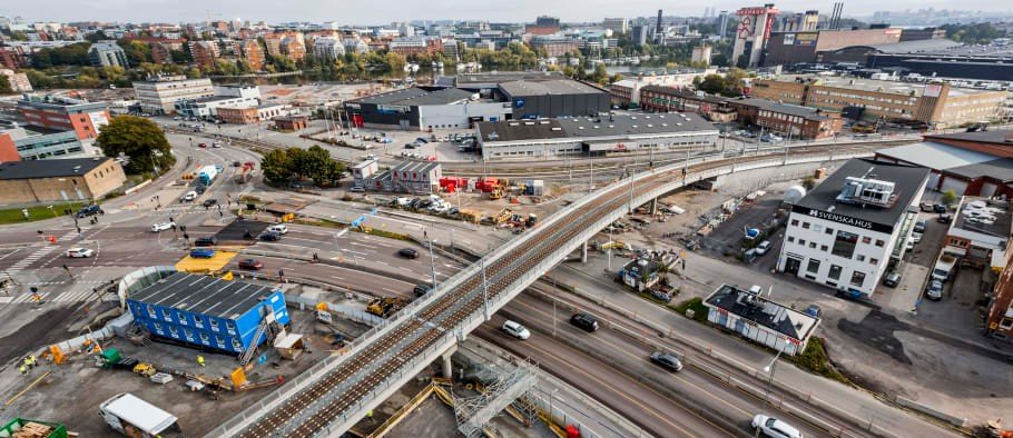 Tvärbanan till Bromma flygplats står klar