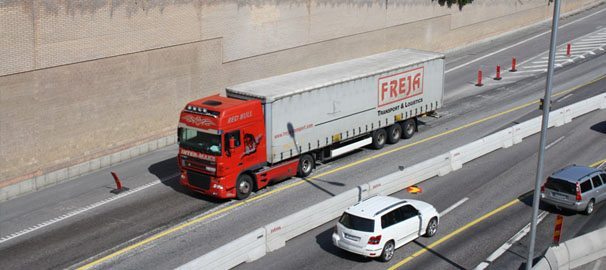 Fortsatt minskad efterfrågan på vägtransporter