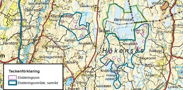 Ansökan för vindkraftsanläggning vid Hornamossen