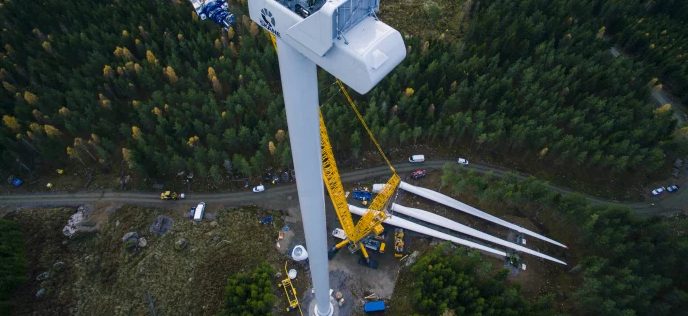 Nu byggs infrastrukturen för vindprojektet i Jenåsen